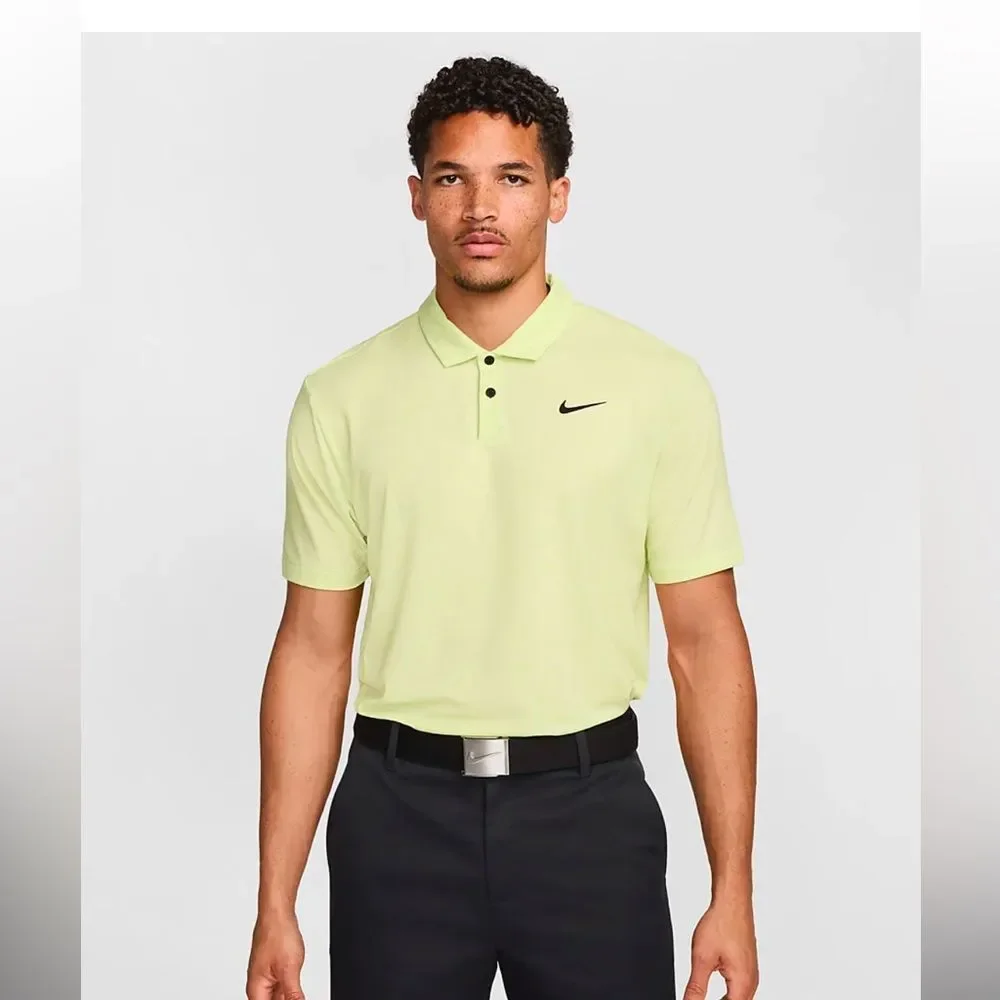Nike Dri-FIT Tour Men's Golf Polo xlarge Light Lemon Twist/Black